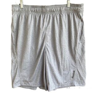 Reebok Men’s Gray Athletic Basketball Soccer Shorts Size Large